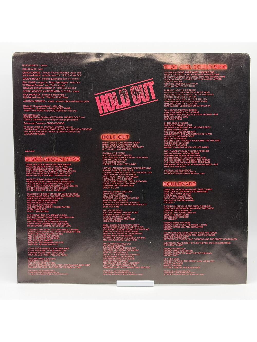 Jackson Browne - Hold Out (1980) - Vinyl Record LP - Rock - Picture 3 of 8